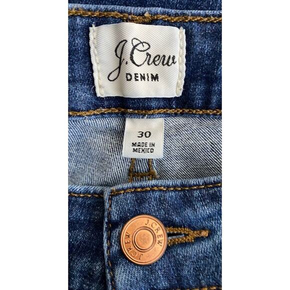 J. Crew Denim Women's Curvy Full Length Demi Boot Jeans High Rise Patch Pockets - Picture 6 of 8